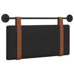 vidaXL Tête de lit suspendue Noir PU antique