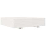 vidaXL Jardinière blanc 100x100x26 5 cm bois de pin massif