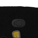 vidaXL Fauteuil de massage inclinable noir tissu