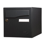 Boîte aux lettres Préface 1 porte noir sablé ral 2100 ms