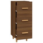 vidaXL Buffet Chêne marron 34 5x34x90 cm Bois d'ingénierie