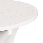 vidaXL Table basse 2 Pièces Blanc 46 x 46 x 47 cm Bois massif en pin