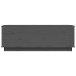 vidaXL Table basse Gris 100x50x35 cm Bois massif de pin