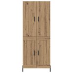 vidaXL Haut Armoire Montage mural Chêne artisanal 69 5 x 34 x 180 cm
