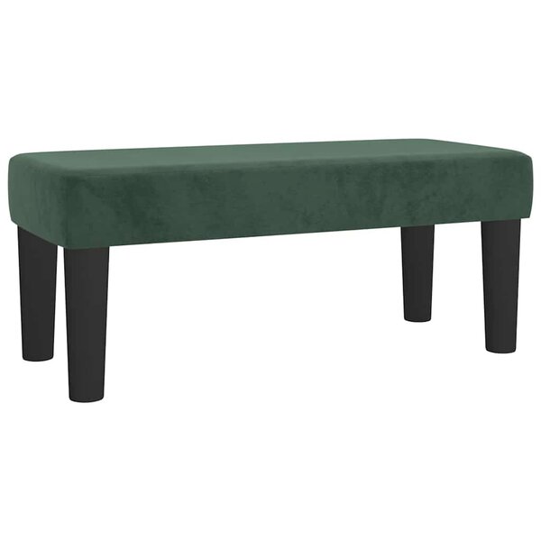 vidaXL   banc   Vert foncé 70 x 30 x 30 cm Velours