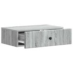 vidaXL Table d'appoint murale Sonoma gris 59 x 34 5 x 17 cm