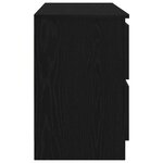 vidaXL Meuble TV noir 100x35x54 cm bois d'ingénierie