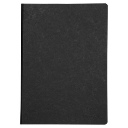 Collection Age Bag Un Cahier Agrafé Noir - A4 21x29,7 cm - 96 Pages Unies Blanches