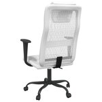 vidaXL Chaise de bureau réglable en hauteur blanc
