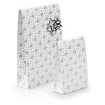 Pochette cadeau papier couché mat argent à fermeture adhésive 14 x 23 x 5 5 cm (lot de 25)