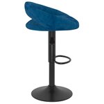 Vidaxl tabourets de bar 2 pcs bleu velours