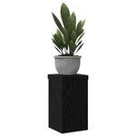 vidaXL Support de Plante 2 Pièces Chêne noir 10 x 10 x 18 cm