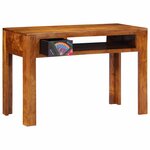 vidaXL Bureau avec tiroir Marron 110 x 50 x 73 cm Bois d'acacia massif