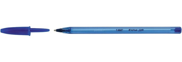 Stylo bille CRISTAL SOFT pointe moyenne 1 2 mm encre Bleue BIC