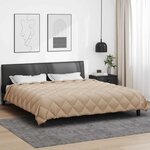 vidaXL Duvet d'hiver Taupe 200 x 200 cm Microfibre