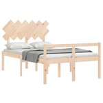 vidaXL Lit pour personne âgée sans matelas 120x200 cm bois massif