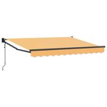 vidaXL Auvent rétractable électrique Sable 100 Polyester et Aluminium