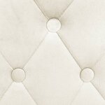 vidaXL Chaises de bar lot de 2 crème velours