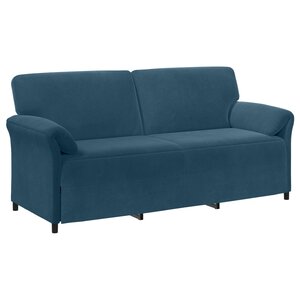 vidaXL Sofa 3 places Bleu 198 x 83 x 95 cm Velours