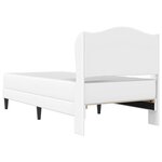 vidaXL Cadre de lit avec tête de lit Blanc 80 x 200 cm Simili cuir