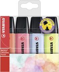Stabilo Boss 70 Pack de 4 Marqueurs Fluo
