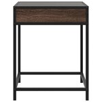vidaXL Table basse avec LED Infinity chêne marron 40x40x51 cm