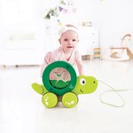 Hape jouet à tirer tito vert e0354