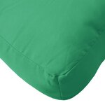 vidaXL Coussin de palette vert 120x40x12 cm tissu