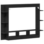 Meuble TV mural vidaXL Chêne noir 152x22x113 cm