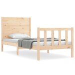 vidaXL Cadre de lit sans matelas bois de pin massif