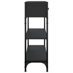 vidaXL Table console noir 72 5x25x75 cm bois d'ingénierie
