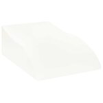 vidaXL Coussin pour jambes Blanc 68 x 41 x 24 cm