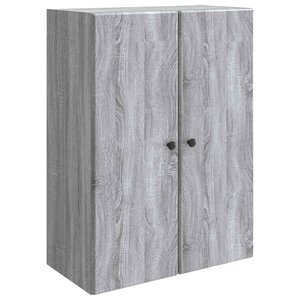 vidaXL Armoire Murale Sonoma gris 66 x 34 5 x 90 cm Bois d'ingénierie