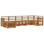 vidaXL Ensemble de canapés d'extérieur 6 pc Naturel
