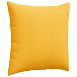 vidaXL Coussins de canapé 2 Pièces Jaune clair 60 x 60 cm