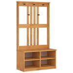 vidaXL Portemanteau SANDNES 87x40x159 5 cm bois massif pin