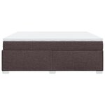 vidaXL Sommier à lattes de lit avec matelas Marron foncé 200x200 cm