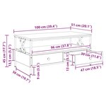 vidaXL Table basse chêne sonoma 100x51x45 cm bois d'ingénierie