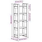 vidaXL Bibliothèque/Séparateur de pièce 60x35x160 cm Bois massif