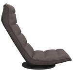 vidaXL Chaise de sol pivotante Taupe Tissu