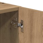 vidaXL Meuble TV chêne artisanal 180x31 5x40 cm bois d'ingénierie