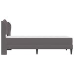 vidaXL Cadre de lit avec tête de lit Gris 90 x 190 cm Simili cuir
