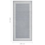 vidaXL Tapis BCF Gris avec motif 100x200 cm