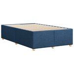 vidaXL Cadre de lit Bleu 120 x 200 cm Tissu