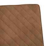Vidaxl chaise cantilever marron velours