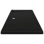 vidaXL Receveur de douche rectangulaire ABS Noir 70x120 cm