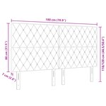 vidaXL Tête de Lit Bouton en Cristal Tufté Rose 180 cm Velours