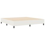vidaXL Lit à ressorts Crème 200 x 200 cm Tissu en velours côtelé