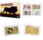 Carnet 12 timbres - Empreintes - Lettre verte