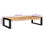 vidaXL Étagère de salle de bain avec étagère 100 x 50 x 23 cm